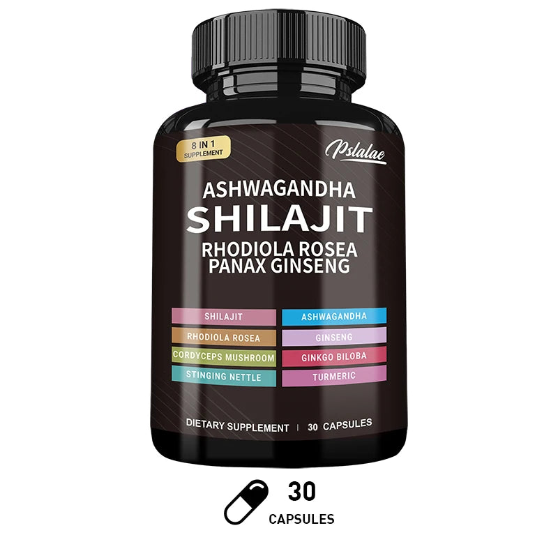 Shilajit + Ashwagandha + Ginseng – Energy & Muscle Support