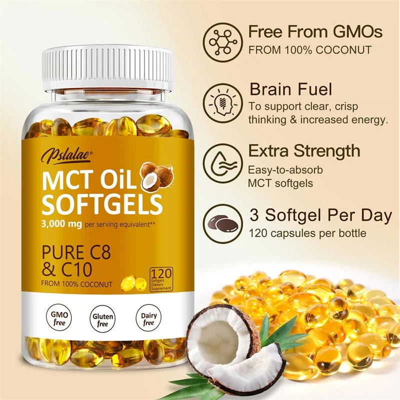 MCT Oil Capsules – Fat Burner & Focus Support