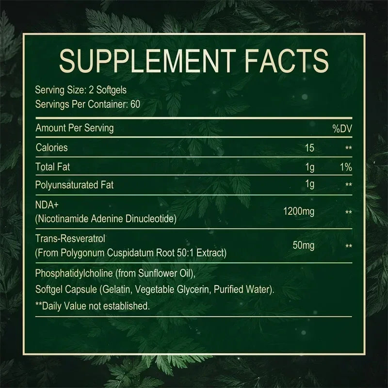 NAD+ Resveratrol â Skin, Hair & Joint Health Boost
