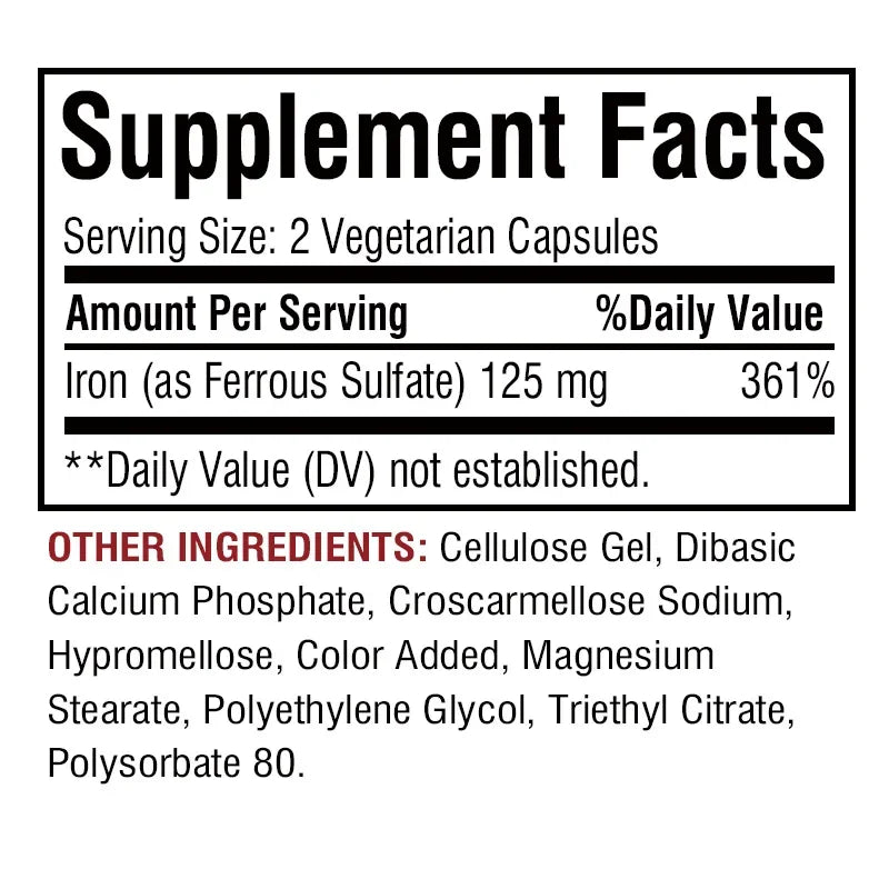 Iron â Immunity & Energy Support, Non-GMO
