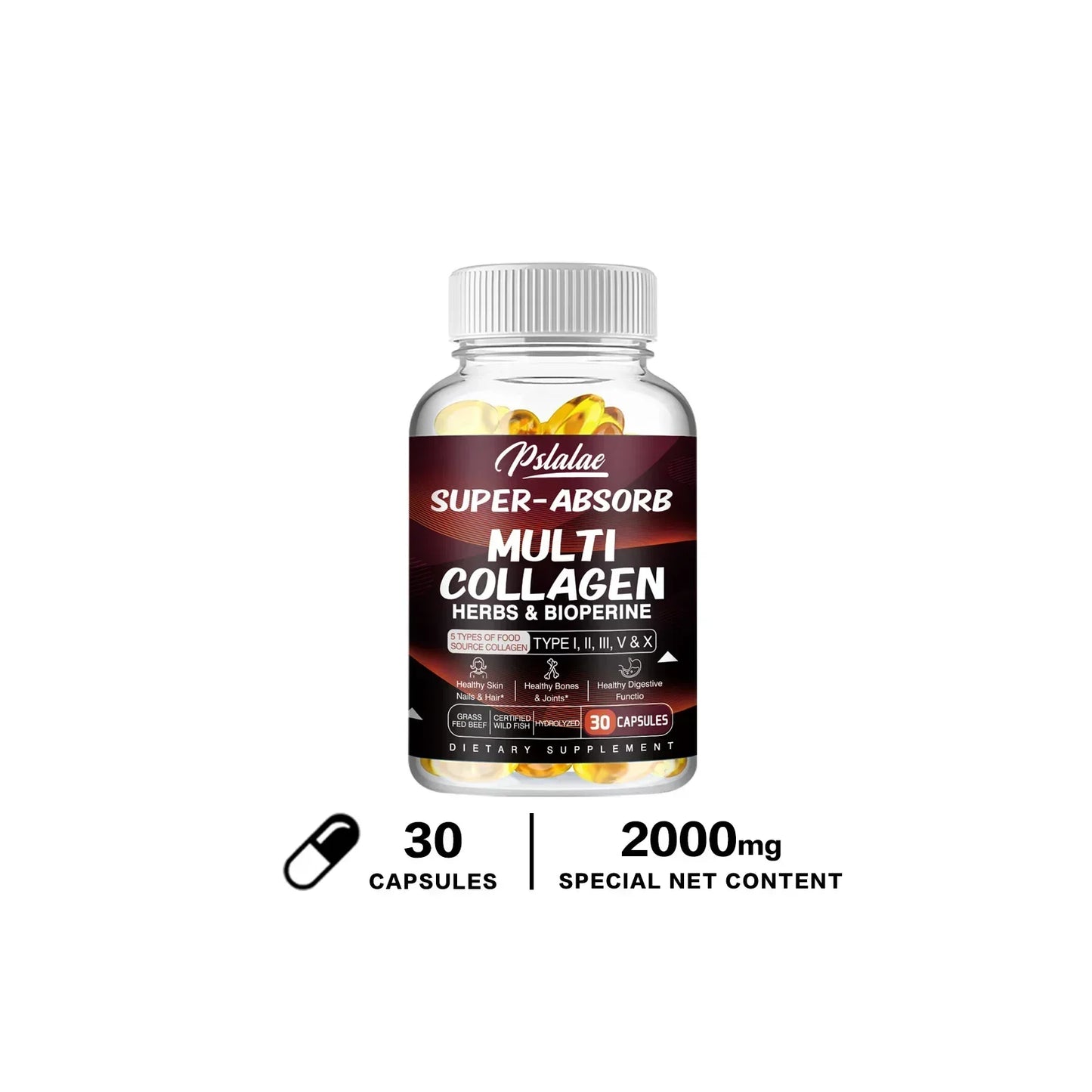 Multi Collagen Capsules â Types I, II, III, V, X + Herbs