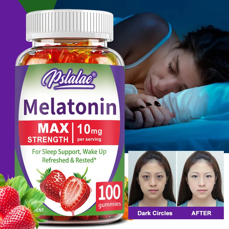 Melatonin Gummies 10mg – Fall Asleep Naturally & Rest Better