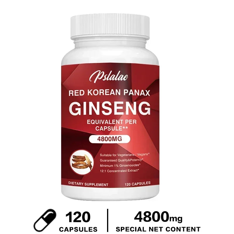 Korean Red Ginseng 4,800mg â Energy & Vitality Boost