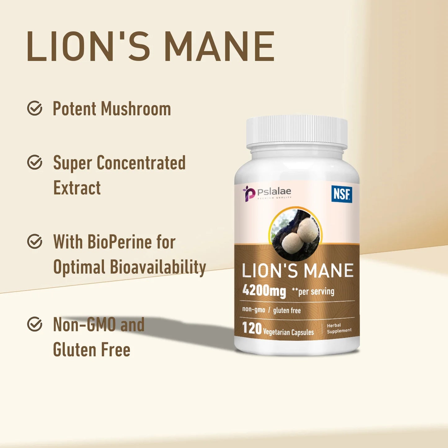 Lion’s Mane Supplement – Stress Relief & Cognitive Boost