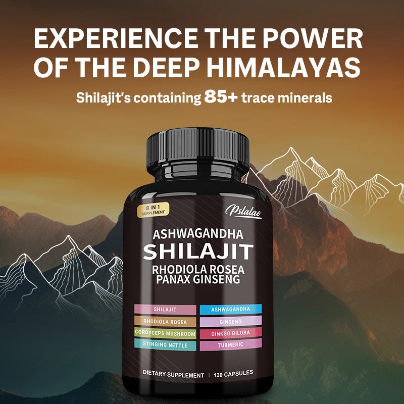 Shilajit + Ashwagandha + Ginseng – Energy & Muscle Support