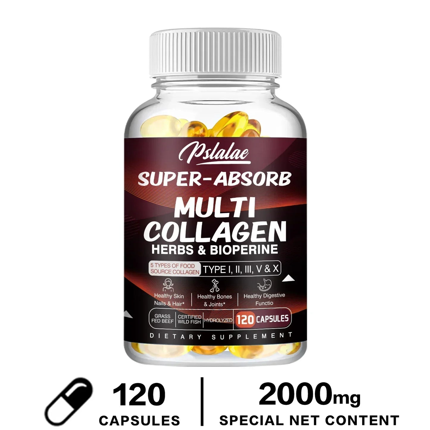 Multi Collagen Capsules â Types I, II, III, V, X + Herbs