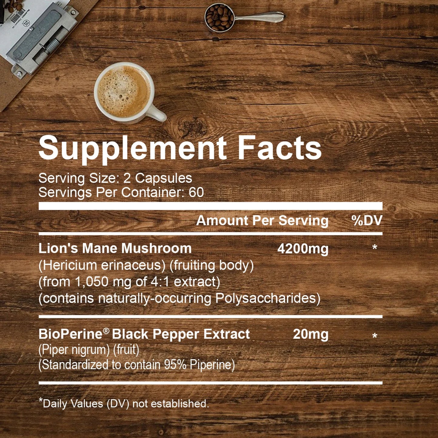 Lion’s Mane Supplement – Stress Relief & Cognitive Boost