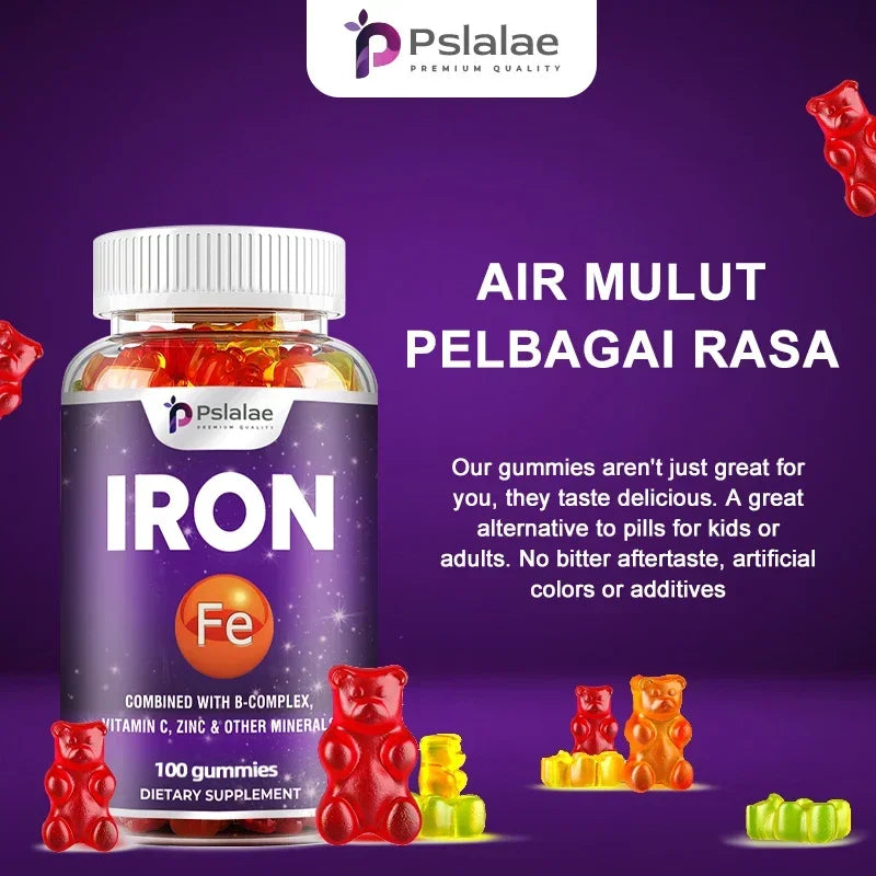 Iron Gummies â With Vitamin C for Energy & Immunity