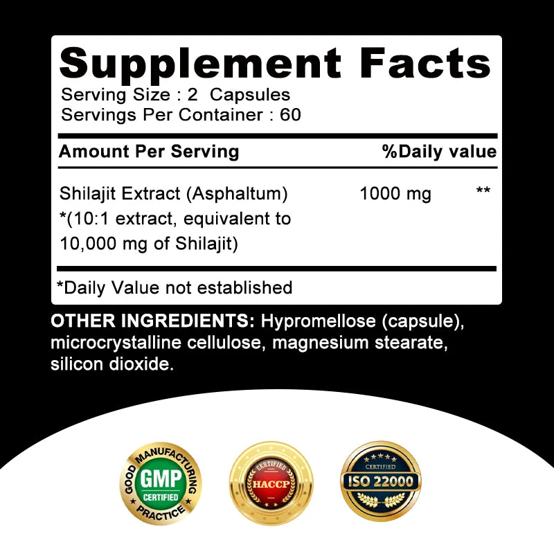 Shilajit – Nutrient Absorption & Energy Support