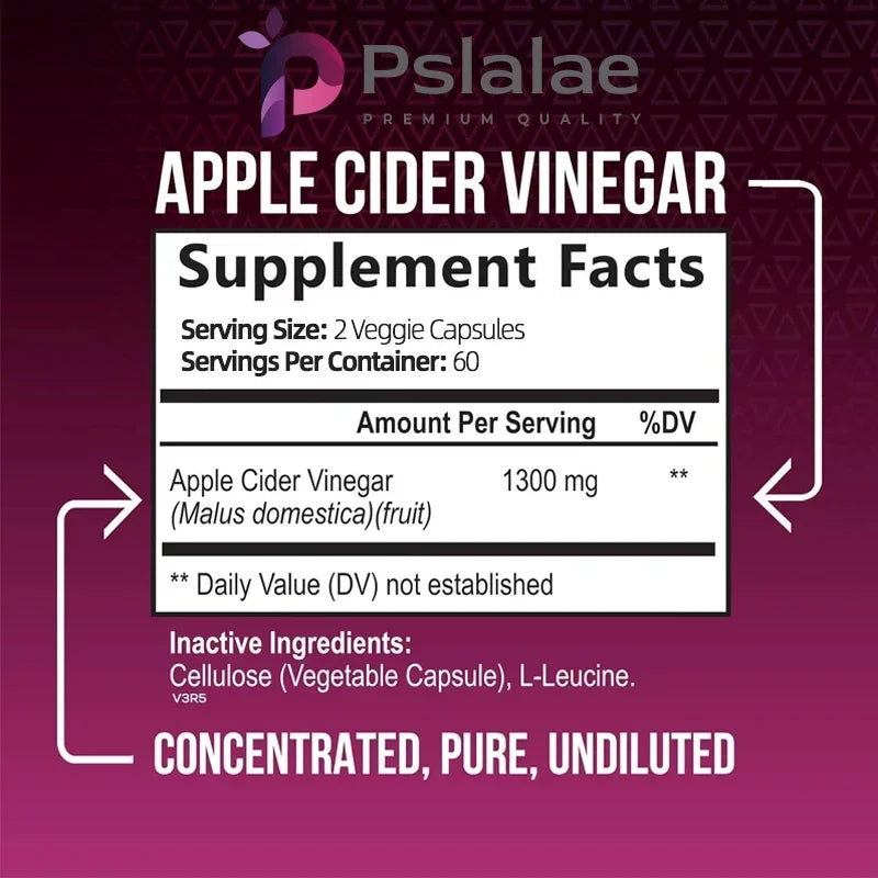 Apple Cider Vinegar Capsules – Detox & Wellness Formula