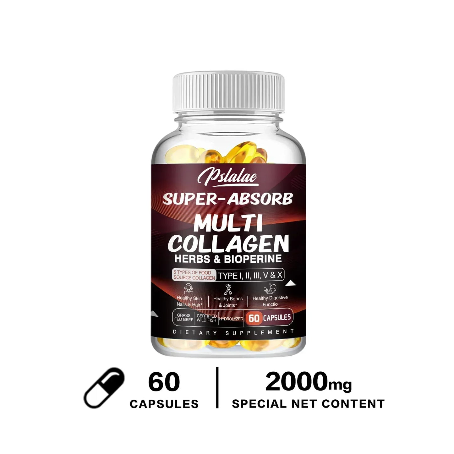 Multi Collagen Capsules â Types I, II, III, V, X + Herbs