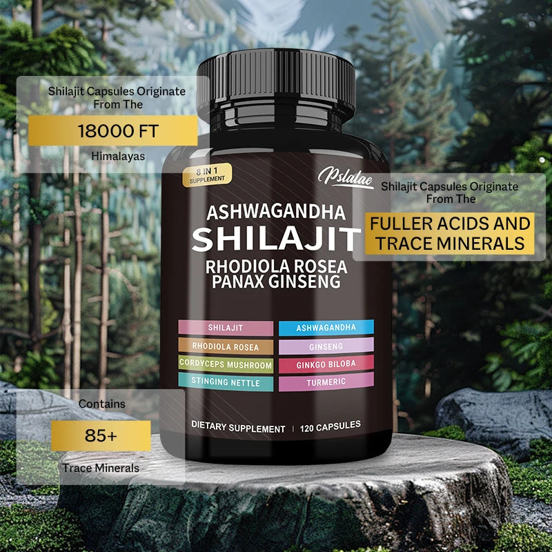 Shilajit + Ashwagandha + Ginseng – Energy & Muscle Support