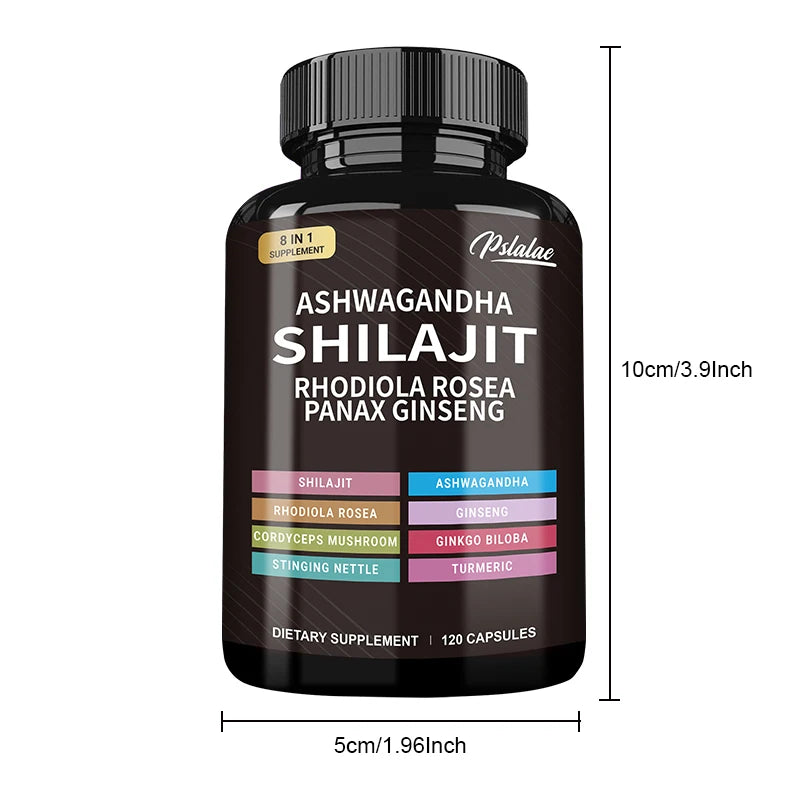 Shilajit + Ashwagandha + Ginseng – Energy & Muscle Support