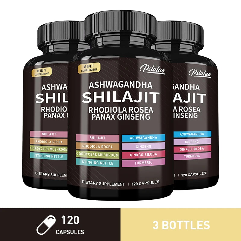 Shilajit + Ashwagandha + Ginseng – Energy & Muscle Support