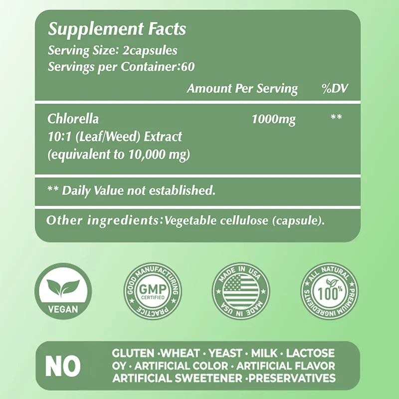 Chlorella â Detox, Digestion & Immune Support