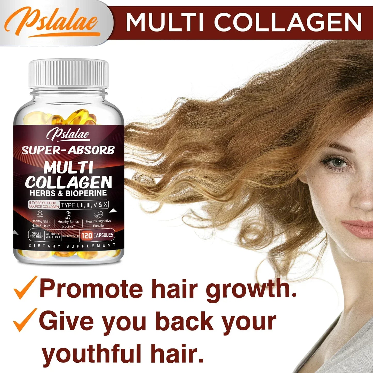 Multi Collagen Capsules â Types I, II, III, V, X + Herbs