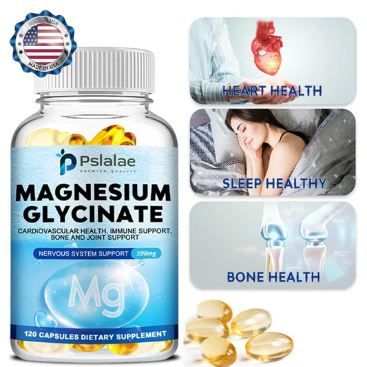 Magnesium Glycinate – Relaxation, Muscle & Heart Support