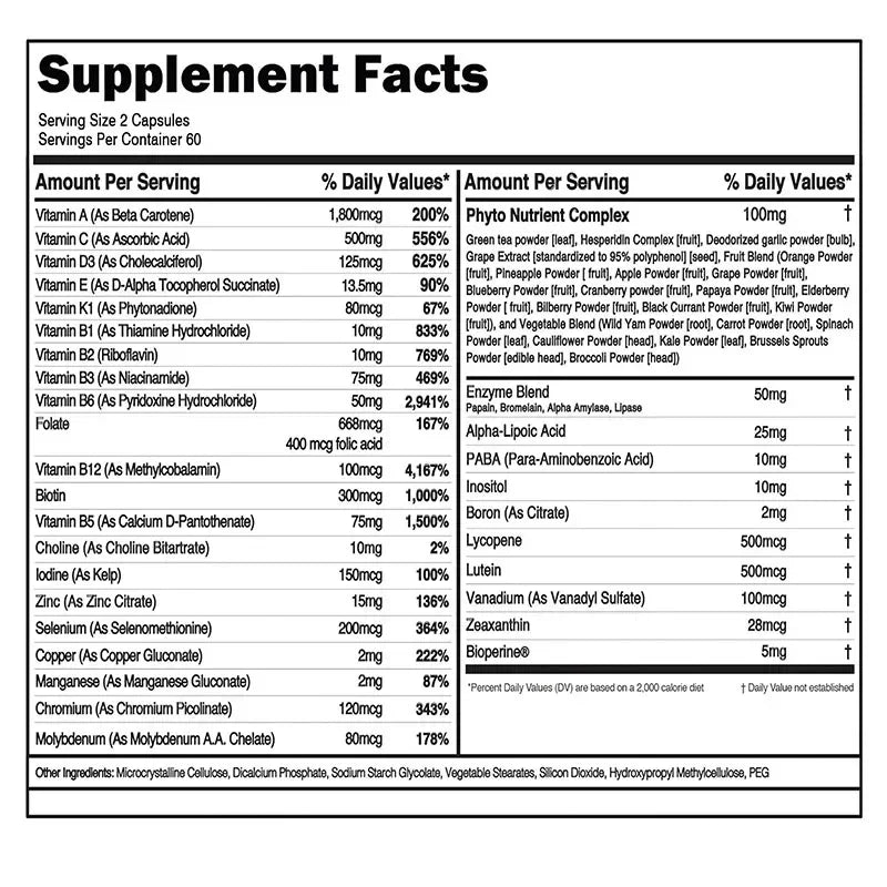 Men’s Multivitamin 50+ – Complete Daily Health Formula