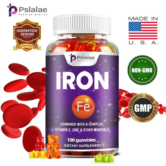 Iron Gummies – With Vitamin C for Energy & Immunity